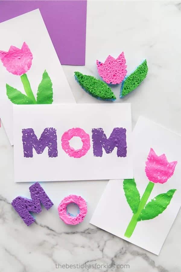 Mother’s Day Sponge Painting