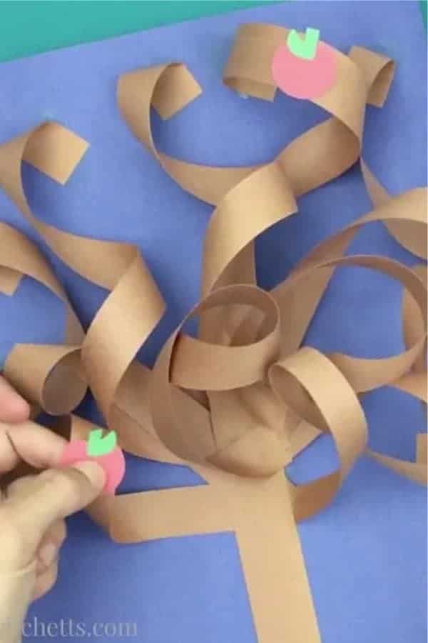 3D Construction Paper Tree