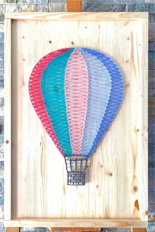 Hot Air Ballon Nail & String Craft