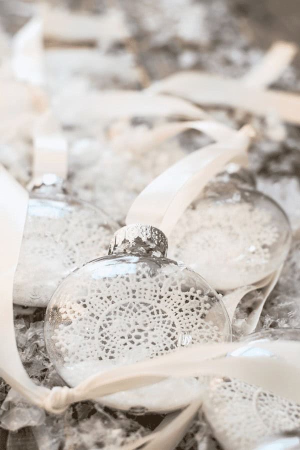 Lace Snowflake Ornaments