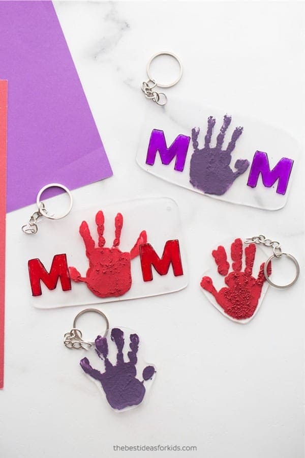 Mother’s Day Shrinky Dink Keychain