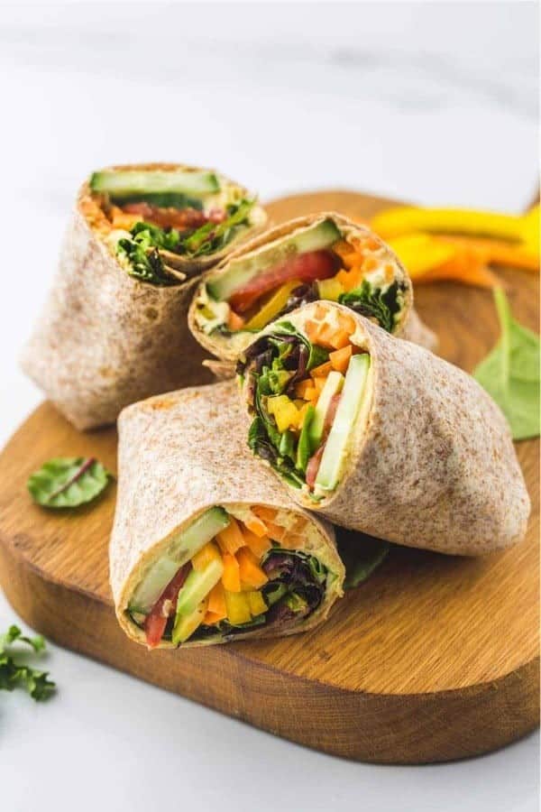 Hummus Veggie Wrap