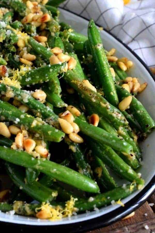 LEMON BUTTER PARMESAN GREEN BEANS