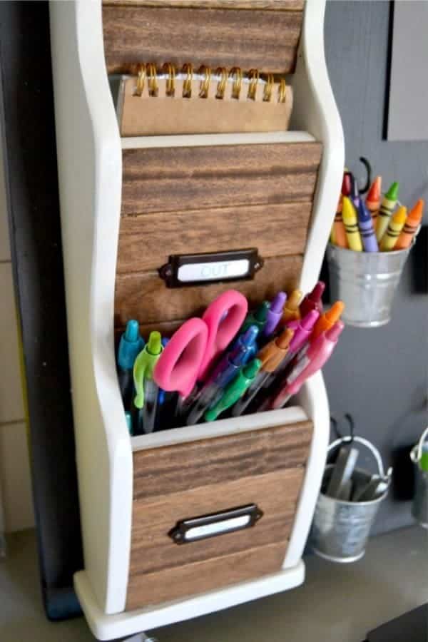 Upcycled Desk Organization Tutorial