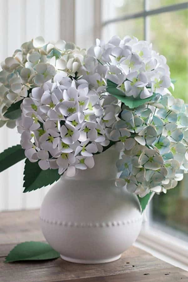 PAPER HYDRANGEAS