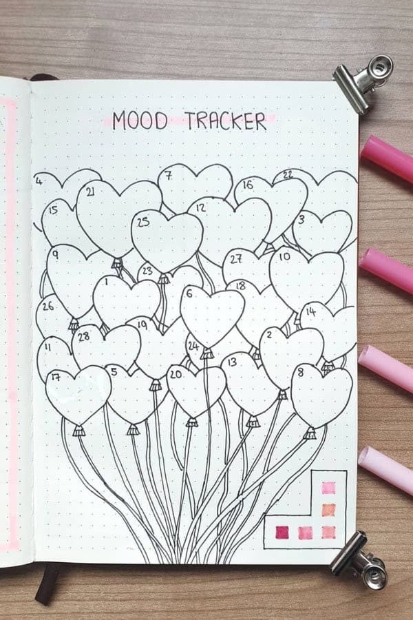 Heart Balloon Mood Tracker