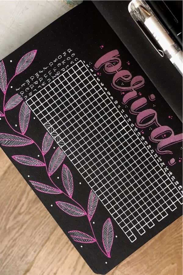 Black Paper Period Tracker