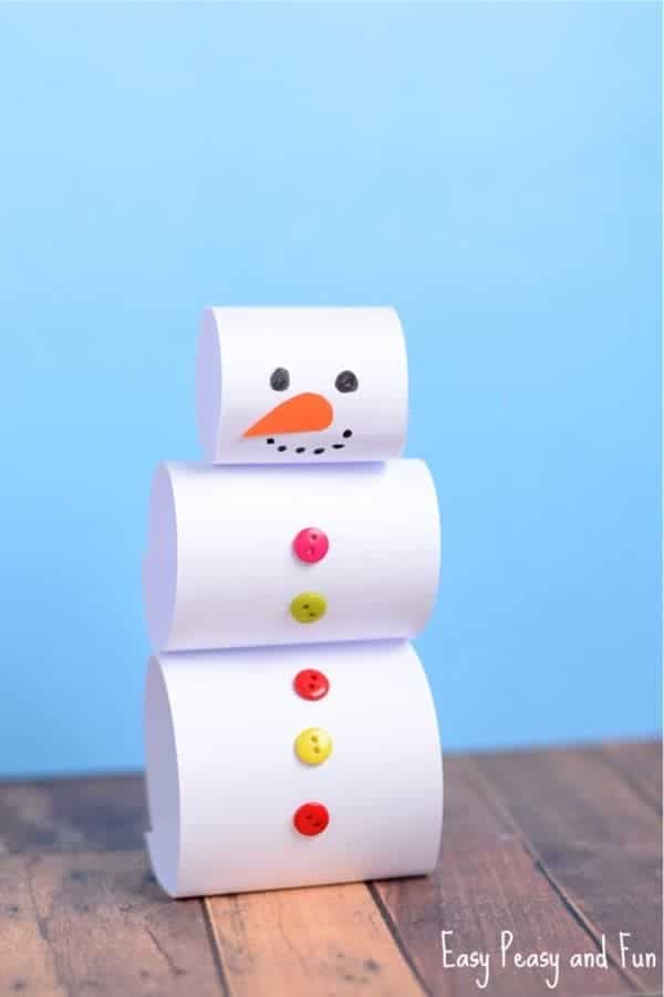 Simple Paper Snowman Craft