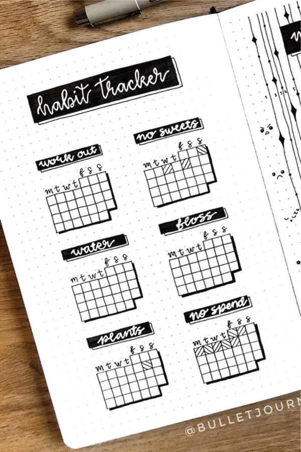 Black & White November Tracker