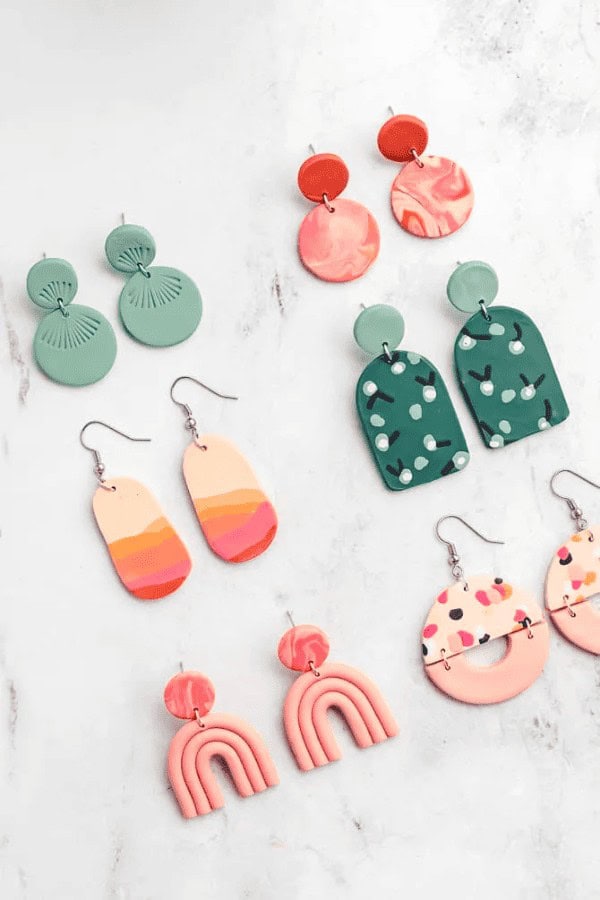 Fun Clay Earrings