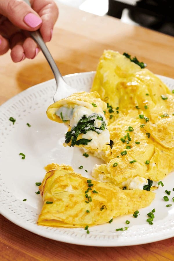 Spinach and Feta Omelet