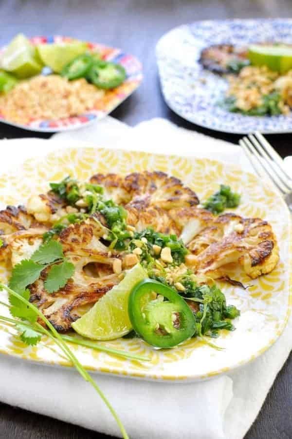 THAI-STYLE ROASTED CAULI STEAKS