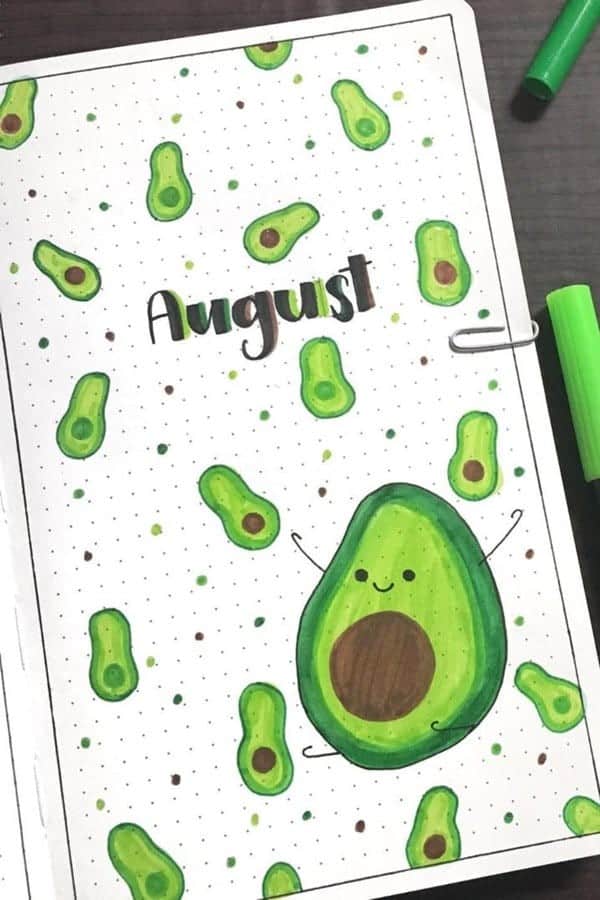 Avacado August Bujo Cover