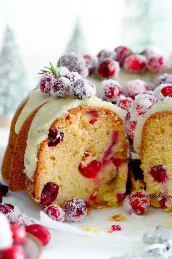 CRANBERRY ORANGE BUNDT CAKE