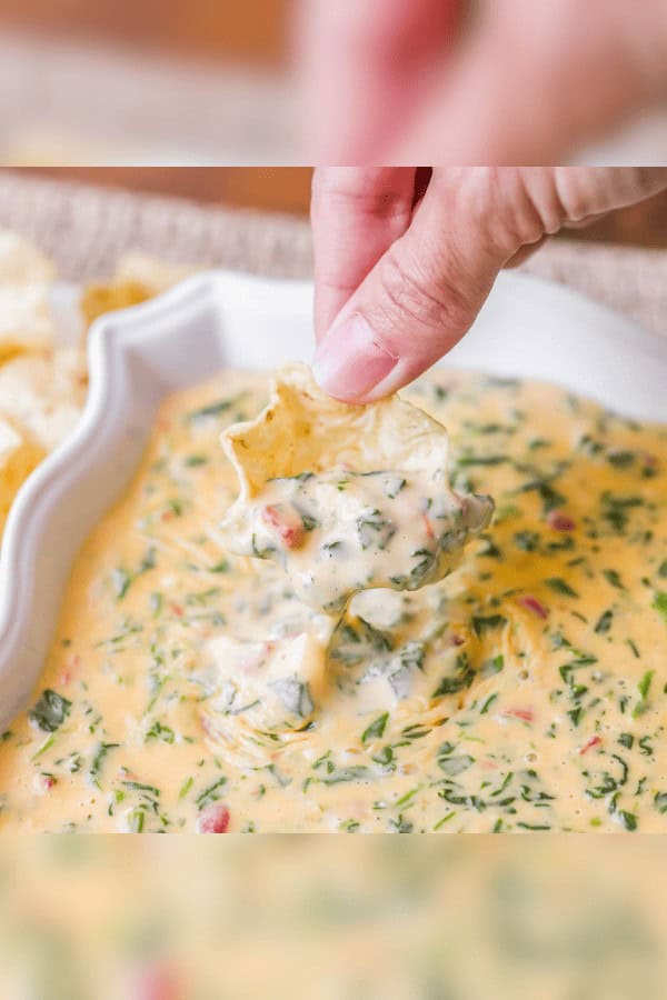 Velveeta Cheesy Spinach Dip