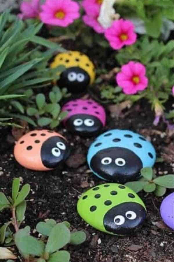 Ladybug Painted Rocks