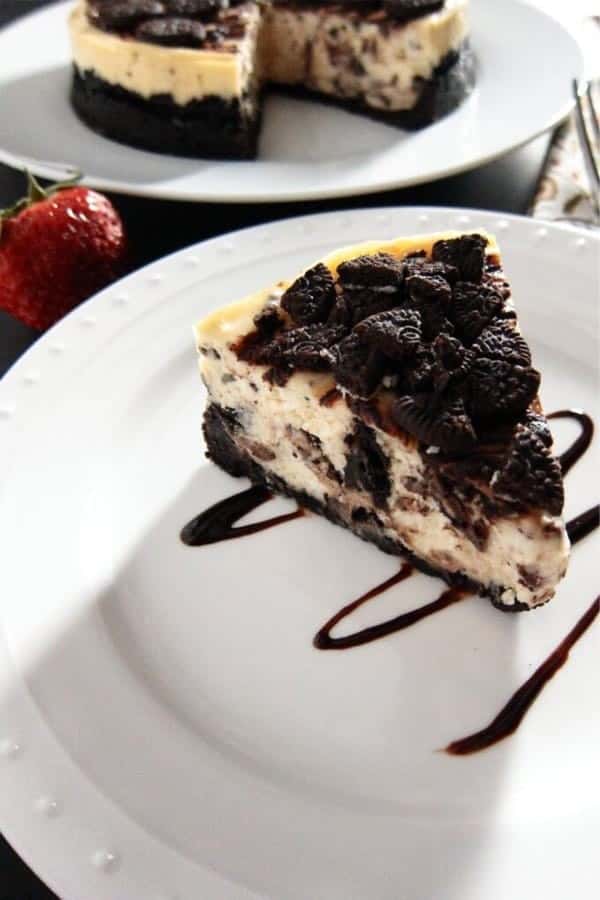 Chocolate Swirl Oreo Cheesecake