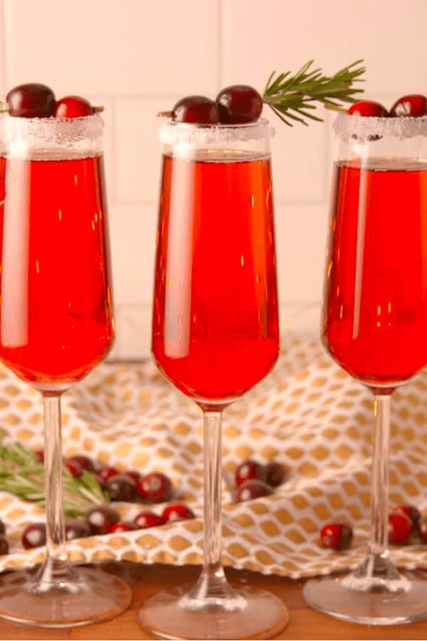 Cranberry Mimosas