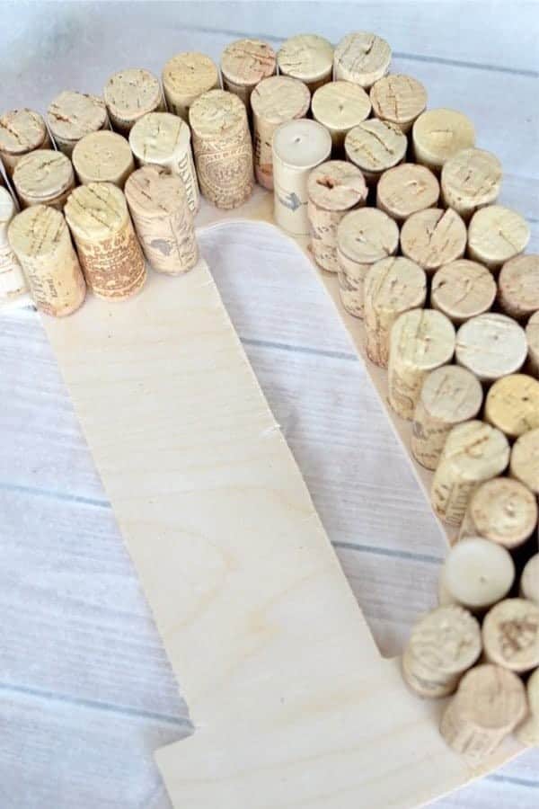 DIY Wine Cork Monogram Craft