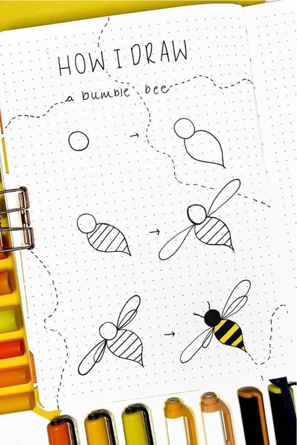 How To Draw A Bumble Bee