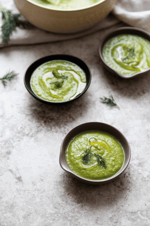 Healthy Pea Soup Shooters