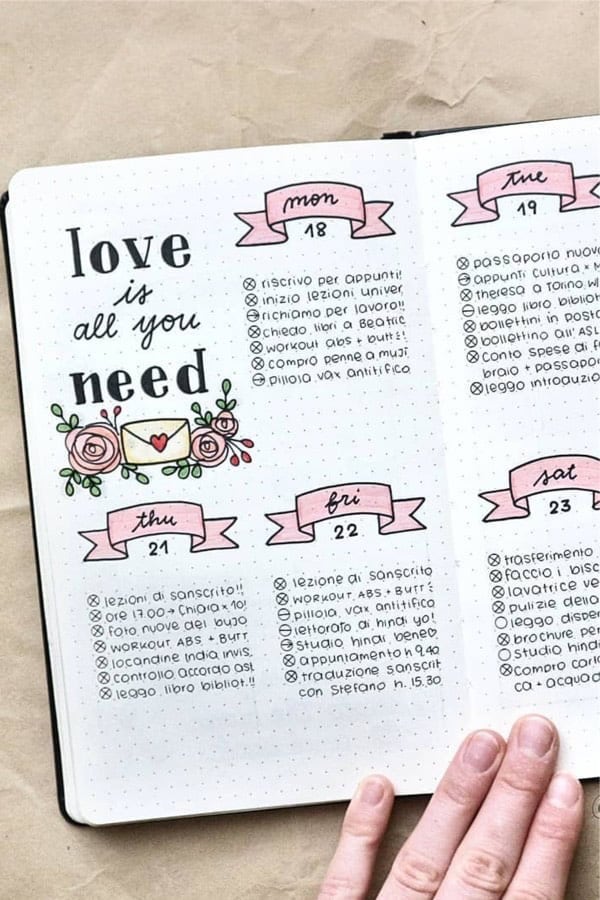 February Weekly Spread