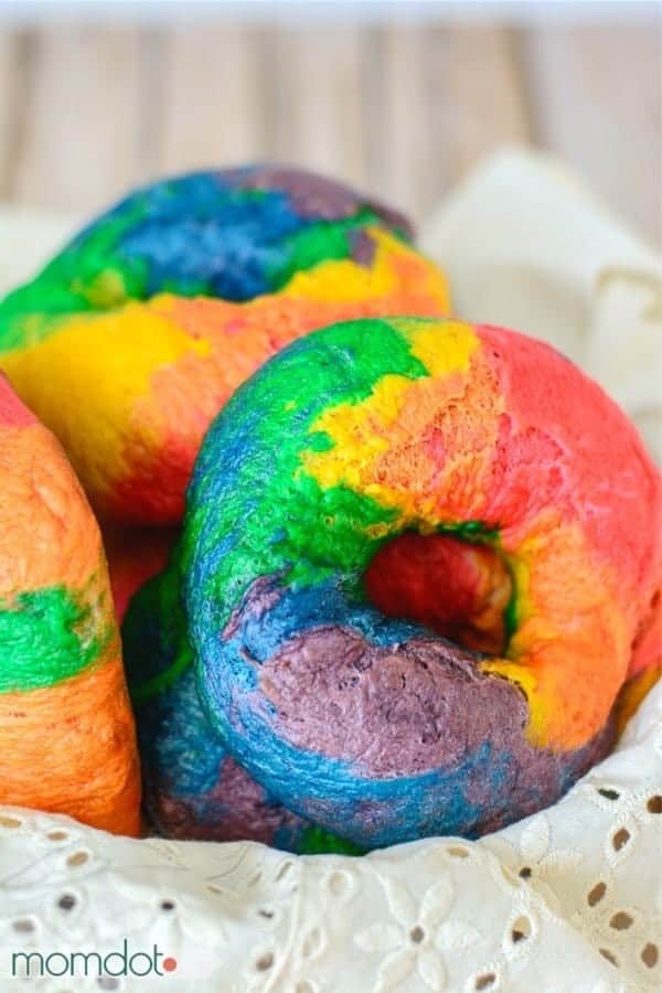 Rainbow Bagels Recipe