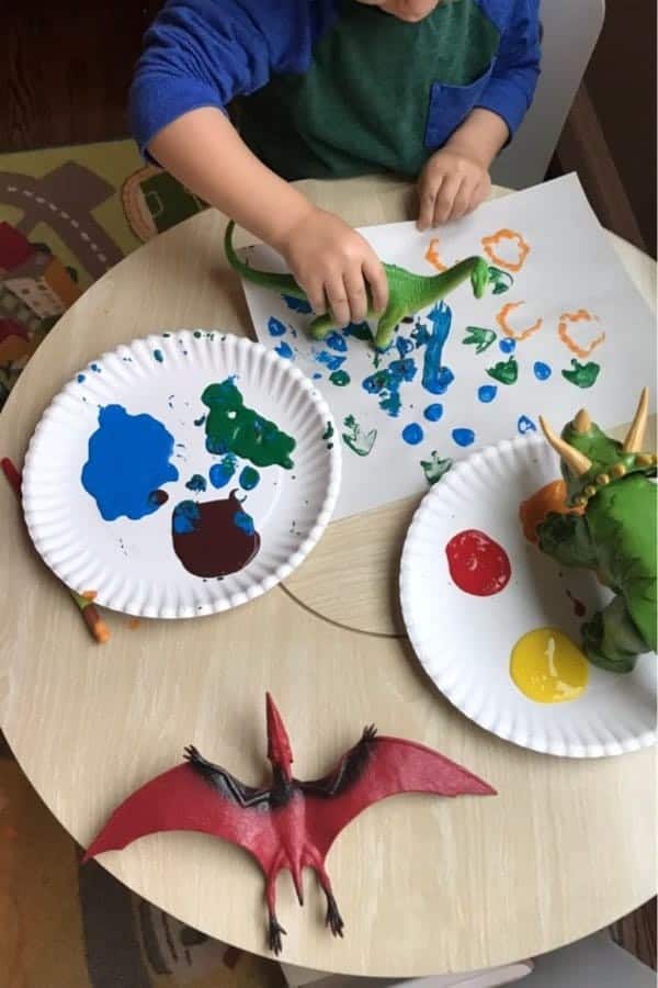 Dinosaur Painting Craft For Kids