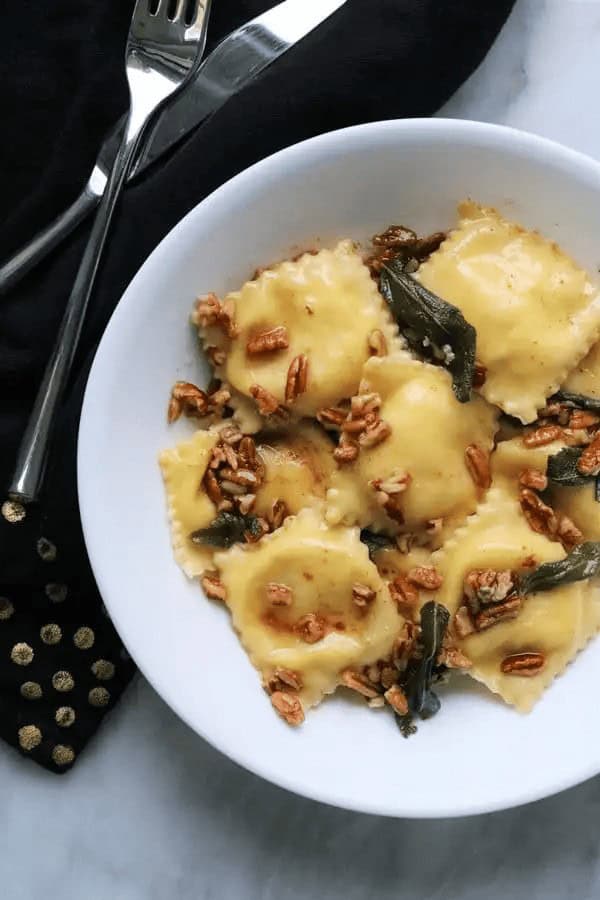 Pumpkin Goat Cheese Ravioli