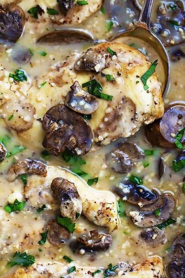 SLOW COOKER CHICKEN MARSALA