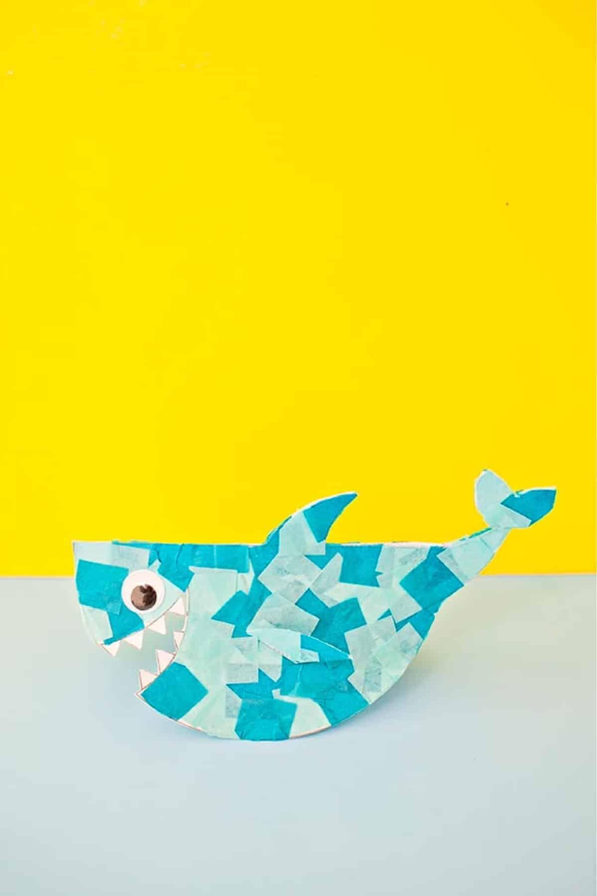 Rocking Paper Shark Craft