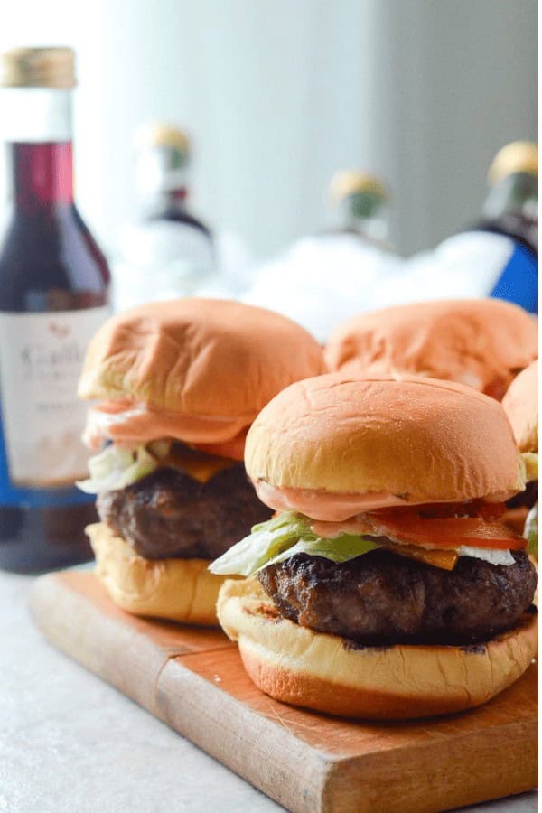 Bacon Bleu Cheese Sliders