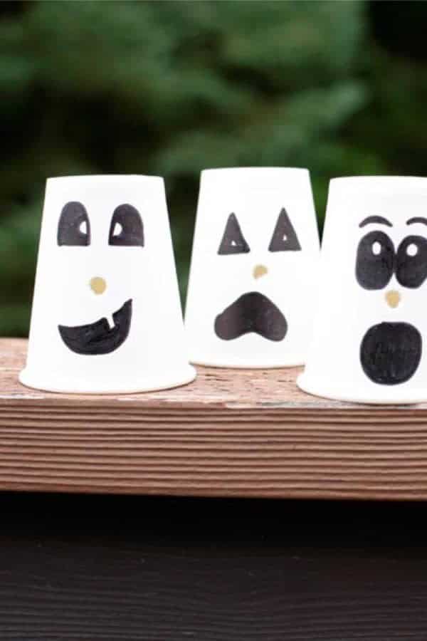 Paper Cup Ghosts