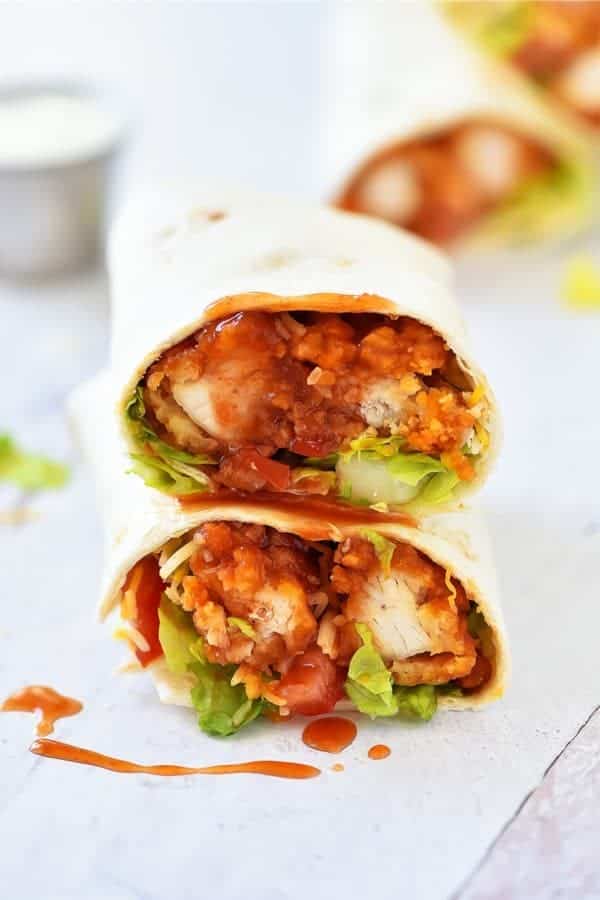 Sticky Chicken Finger Wrap Recipe