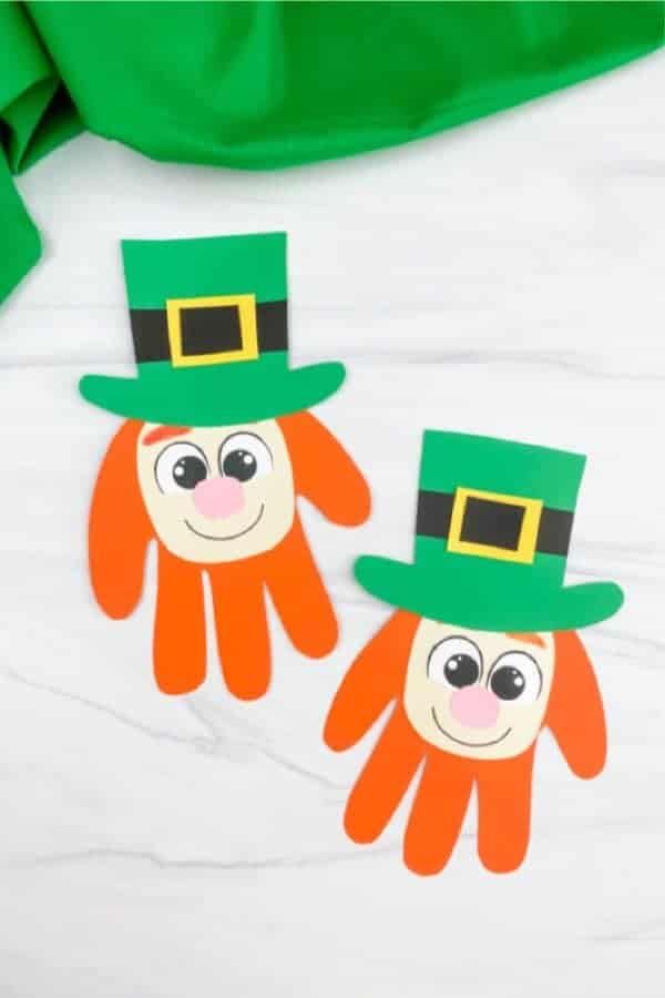 Easy Leprechaun Handprint Craft