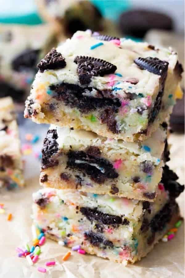 Funfetti Oreo Bars