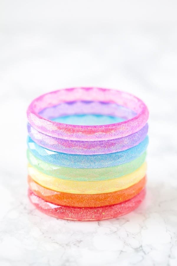 Resin Glitter Bracelets