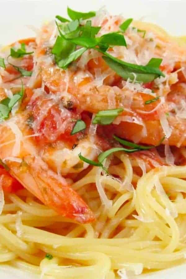 BASIL SHRIMP PASTA