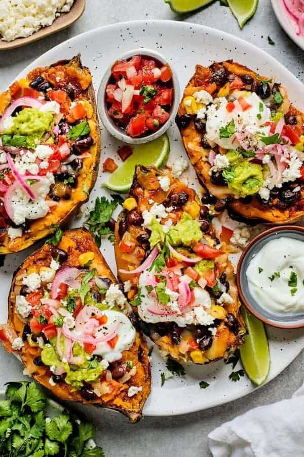 STUFFED SWEET POTATOES