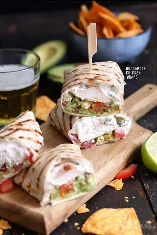 Guacamole Chicken Wrap Recipe