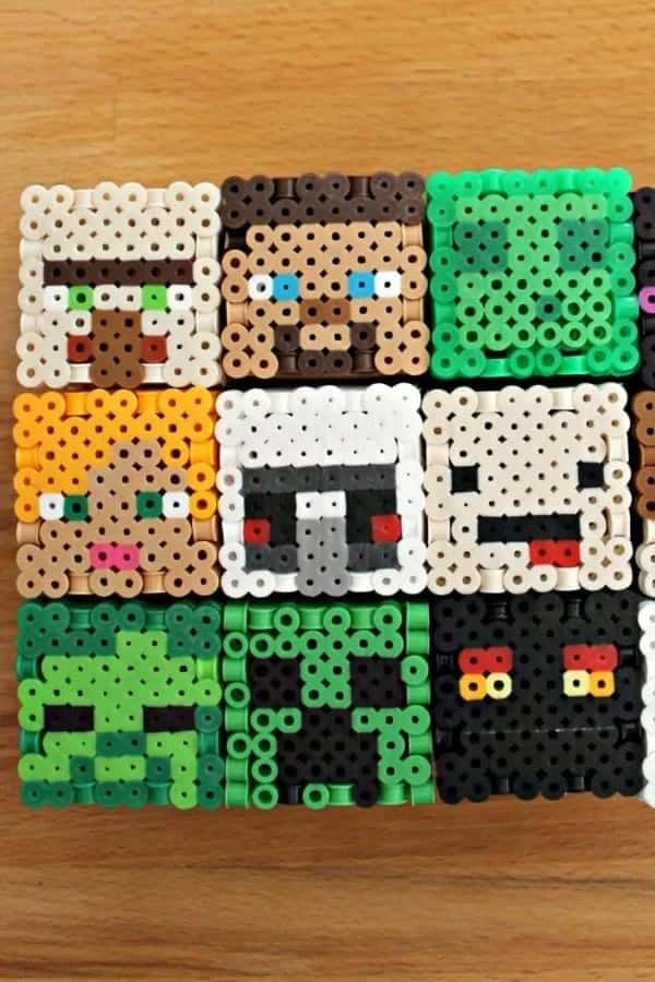 3D MINECRAFT PERLER BEAD CHARACTERS