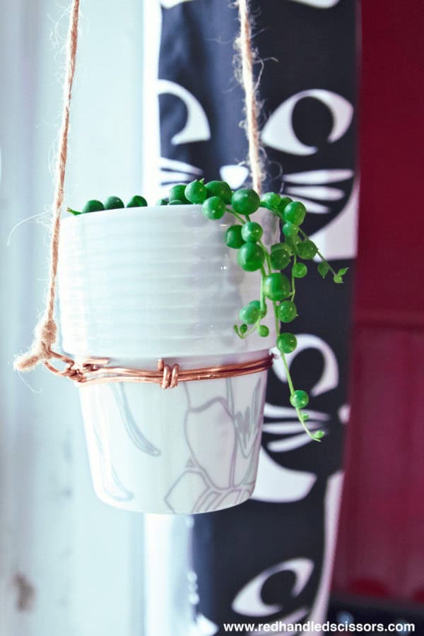 Copper Wire Planter