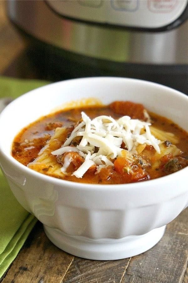 Instant Pot Lasagna Soup