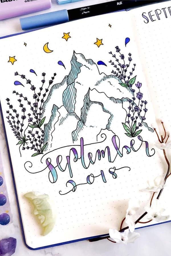 Mountain Theme Monthly Cover