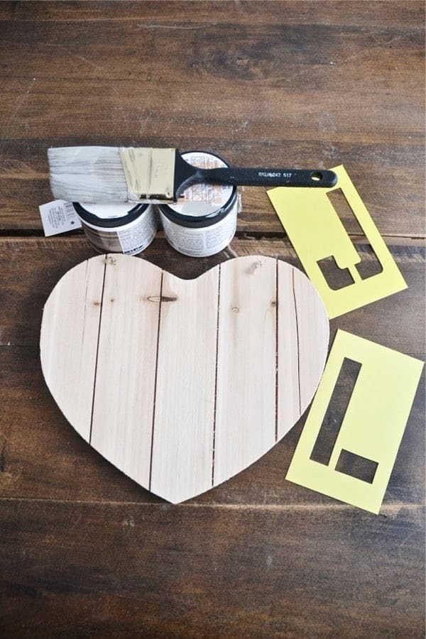 DIY Wooden Heart Valentines Day Art