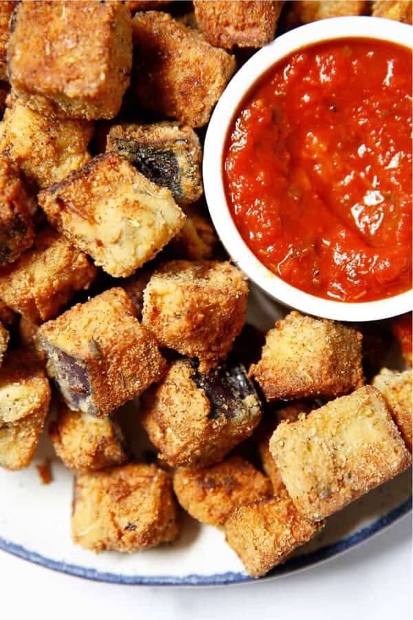 Healthy Eggplant Parm Bites