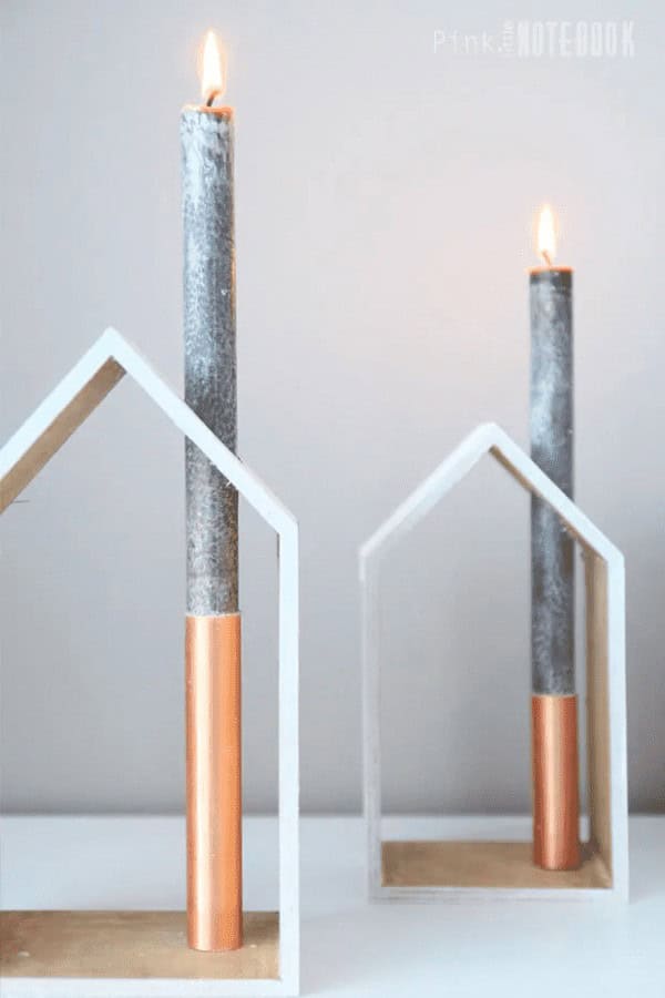 Holiday House Candle Holder