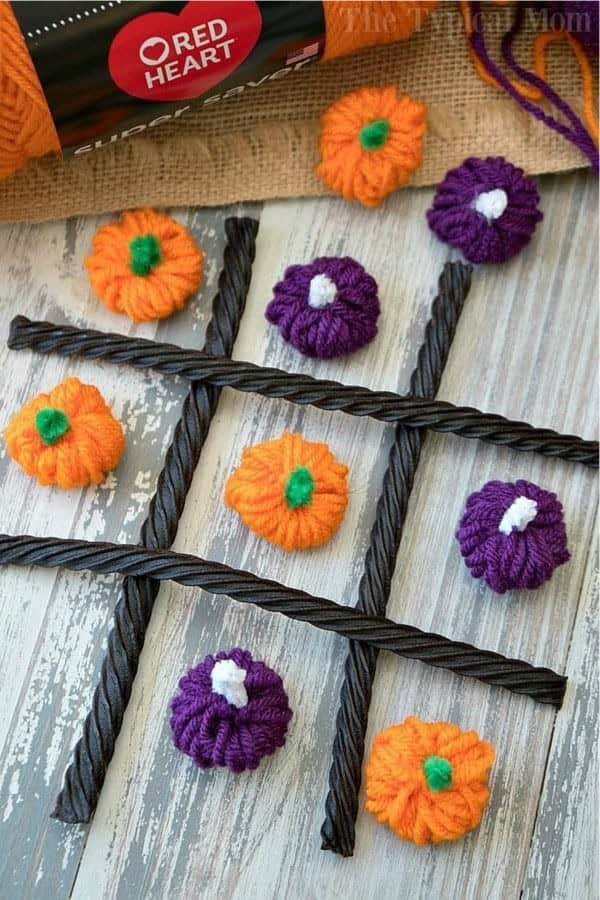 Yarn Pumpkin Craft for Fall