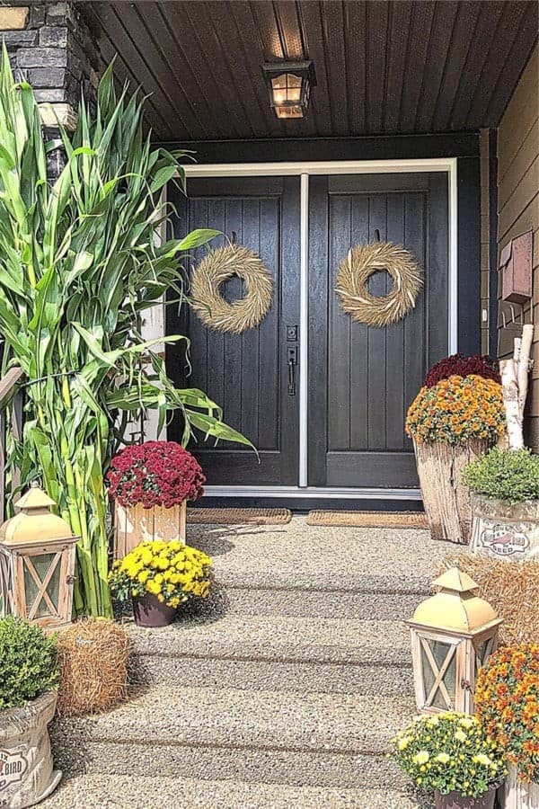 Corn Stalk Front Porch