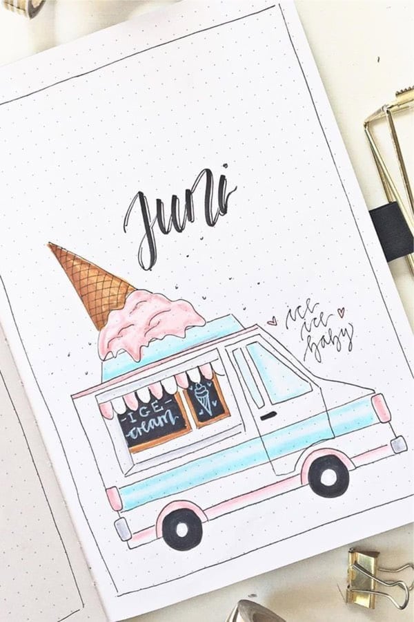 Ice Cream Truck Monthly Cover